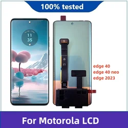 AMOLED 6.55'' For Motorola Edge 40 Neo XT2307-1 Display Digitizer Assembly For Moto Edge40 XT2303-2 LCD edge2023 display