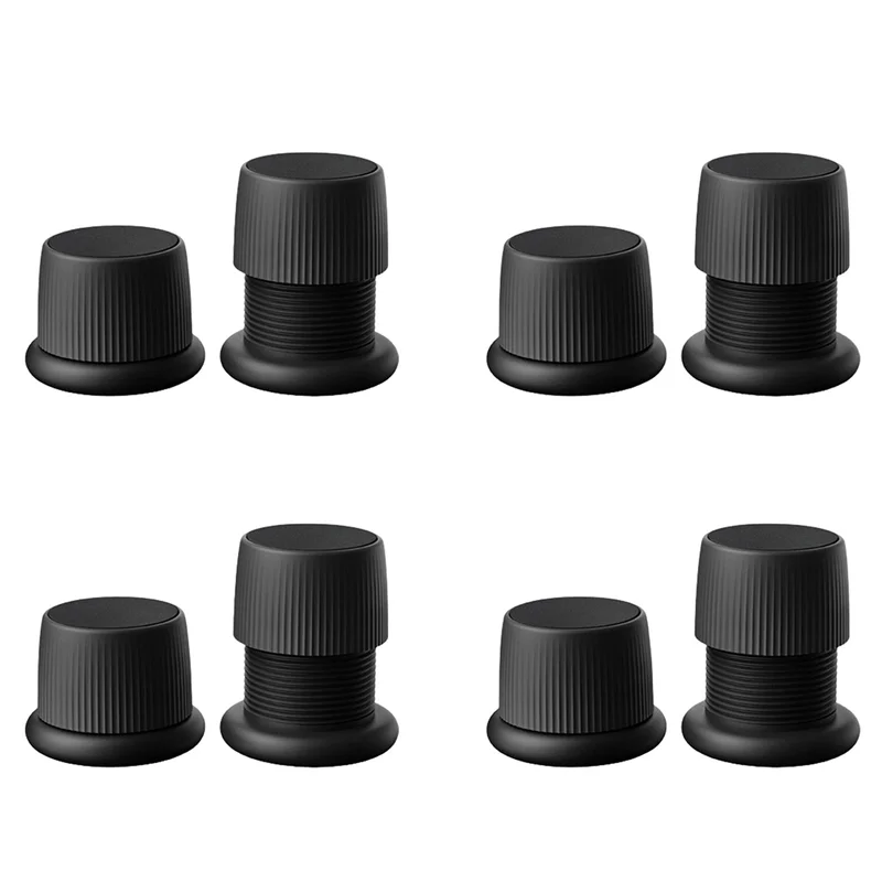 【SEE】8X Adjustable Bed Risers Heavy Duty Furniture Risers Sofa Table Couch Floor Lift -Black