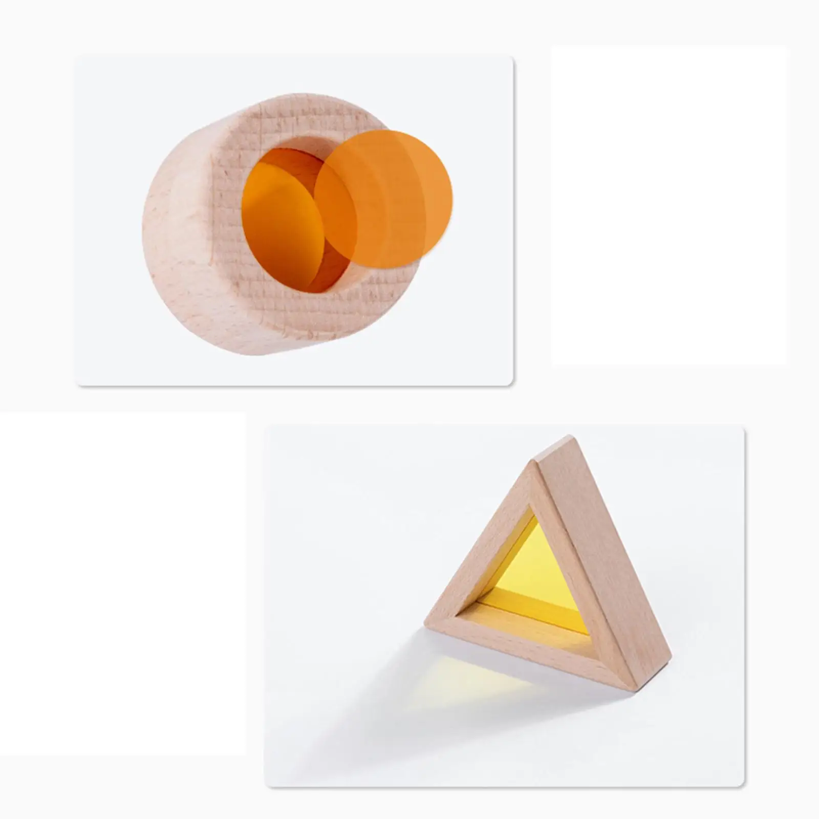 

6Pcs Wooden Blocks Stacking Blocks Geometric Assembling Block Shape Sort