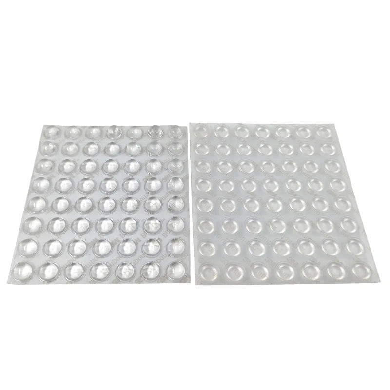 Bumper Adhesive Sj5303 Furniture Rubber Feet ,Transparent Color,Anti-Slip 11.2MM*5.2MM/PCS 56PCS/Board