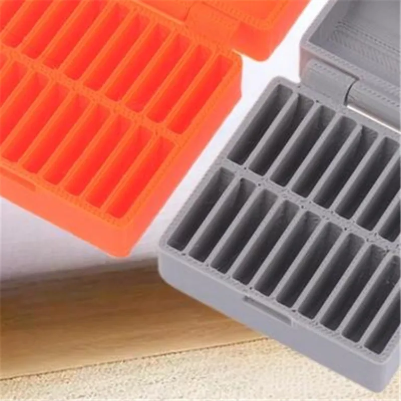 Compact Battery Storage Box for CR2032 Coin Cells; 20-Compartment Battery Safeguard Holder.