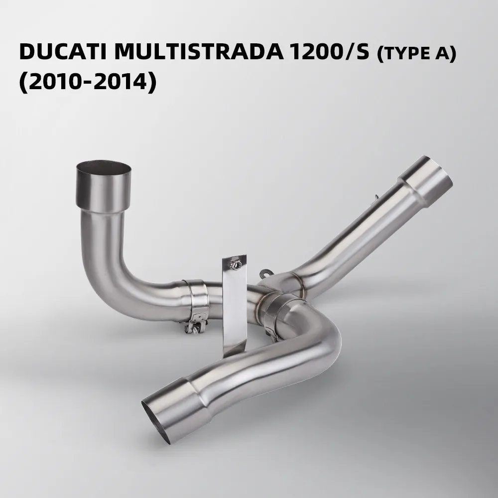 Mid Exhaust Pipe Modification for Ducati Multistrada 1200 / Multistrada 1200 S, 2010-2017 Models