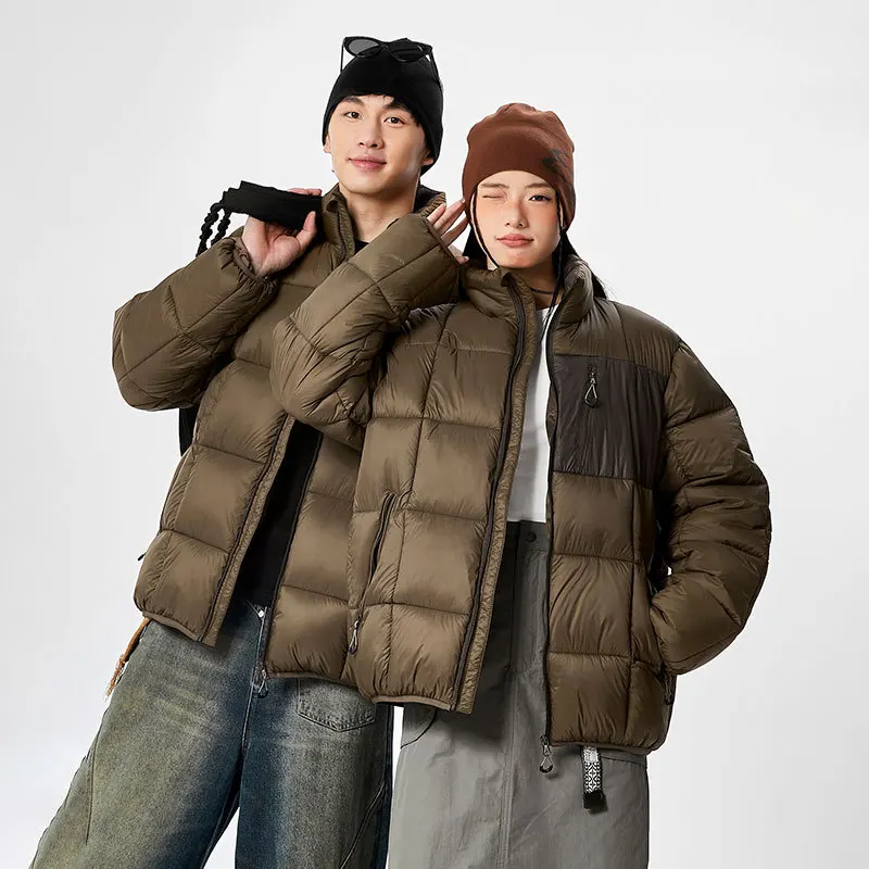 

Lightweight Cotton Jaet for Men with Hood Youth Sle Casual Loose Fit ort Length Polyester Fiber Thin Model 2025 Winter