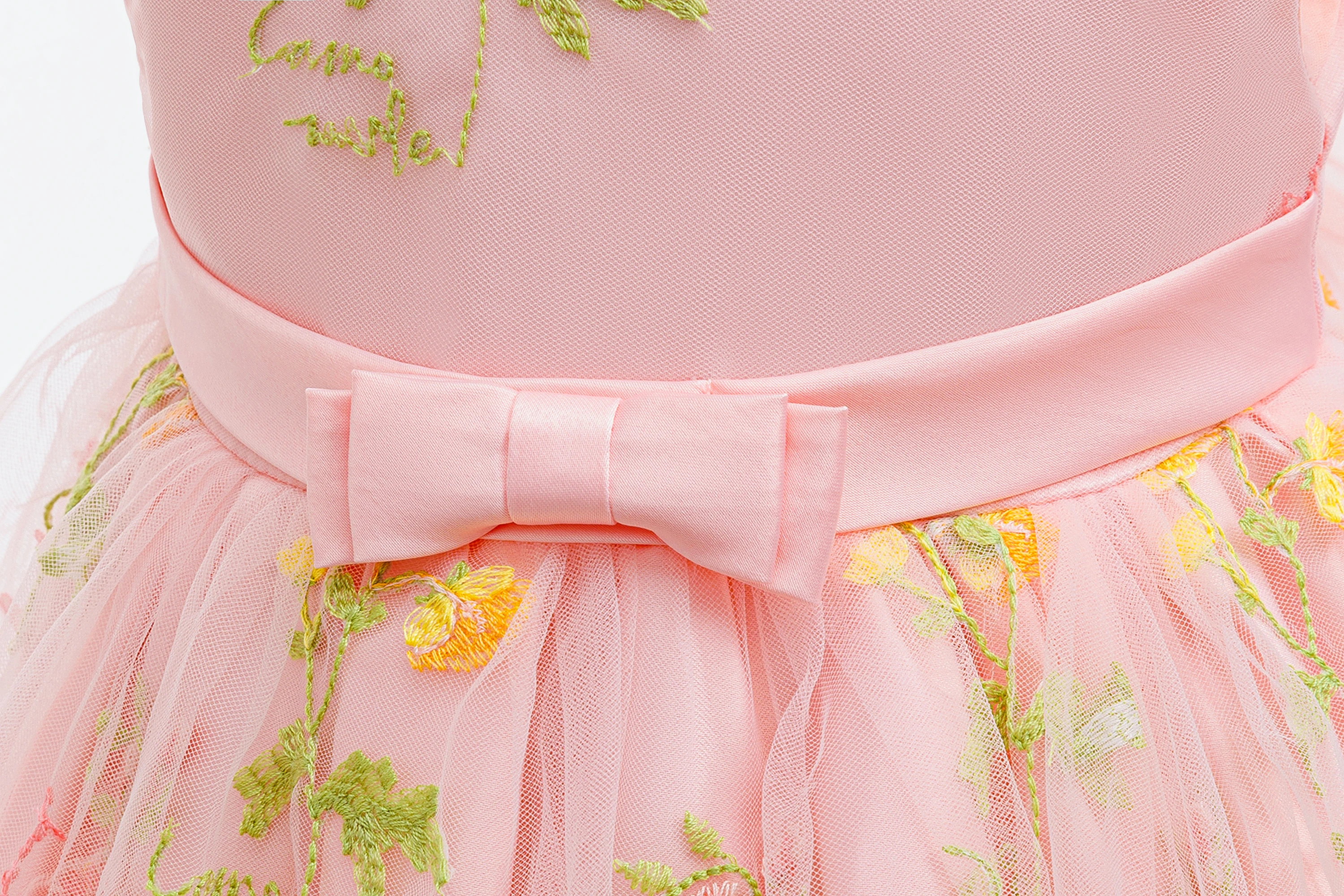 Babykleidung für Mädchen zum 1. Geburtstag, Partykleider, ärmelloses Mesh-Prinzessinnenkleid für Kleinkinder, Sommer-Hochzeitskleid, 3–24 Monate – Detail 5