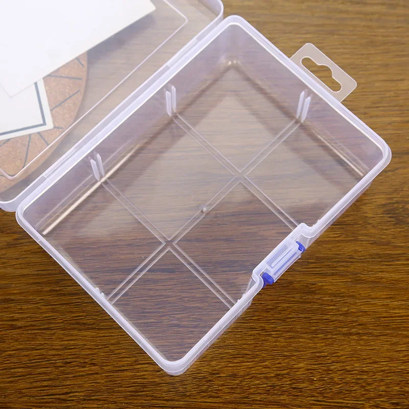 Storage Box Large-Capacity Transparent Plastic Cosmetic Storage Box Holder Case Container Organizer Rectangular Collection Case