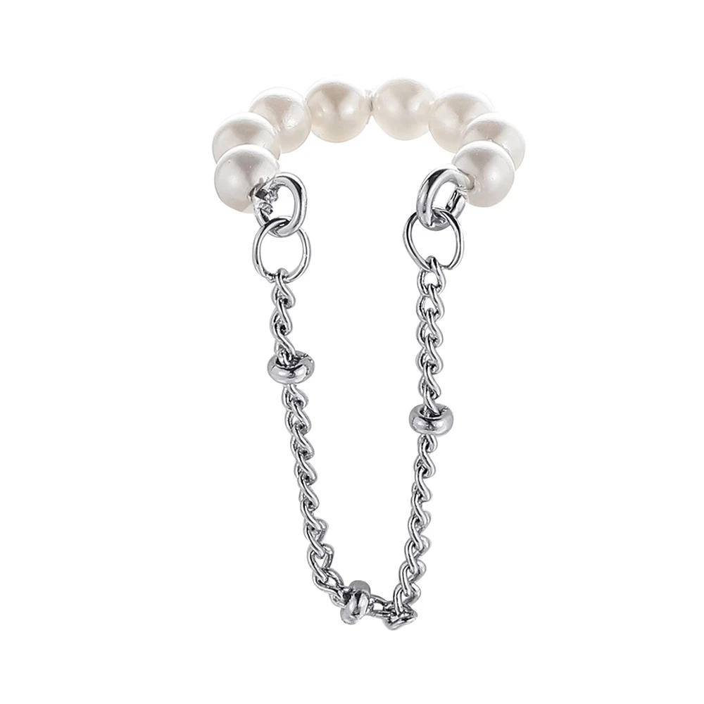 Clips de oreja de perlas de plata para mujeres y hombres, Clip de cartílago falso sin perforación, pendientes de joyería al por mayor, regalo de