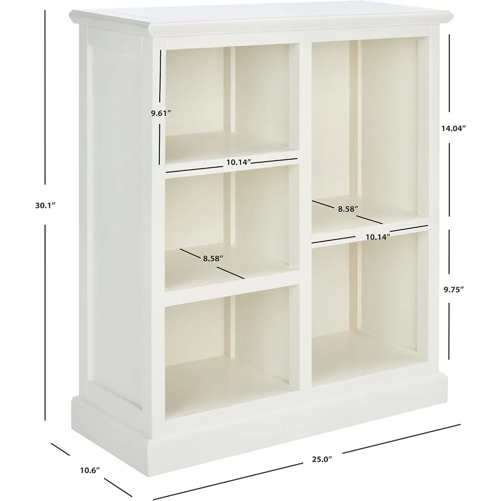Collezione Home, libreria Maralah White a 5 ripiani, completamente assemblata