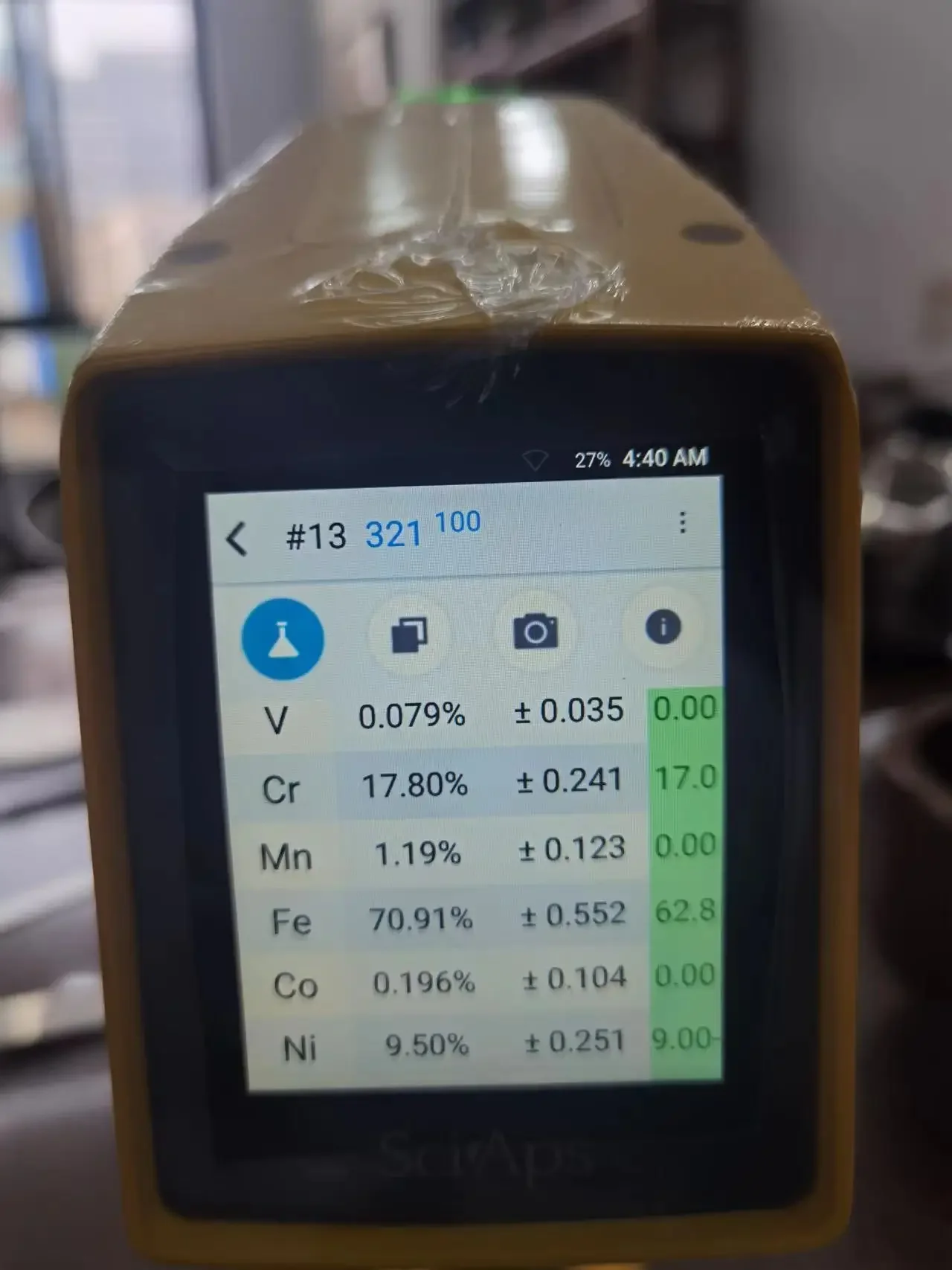 SciAps X-50 Analisador de espectrômetro Xrf portátil Xrf Testador de metal Analisador de liga/analisador de metal xrf/analisador de espectro xrf