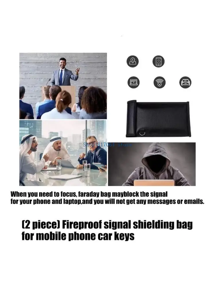 T3LB Heatproof Privacy Protections Pocket Security Bags For Smartphones Car Keyfob