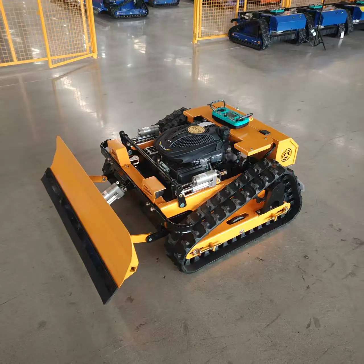 Remote Control Lawn Mower, Automatic Climbing, Garden Weed Remover,High Efficiency for Household Use, Install Snow Shovel, 500mm