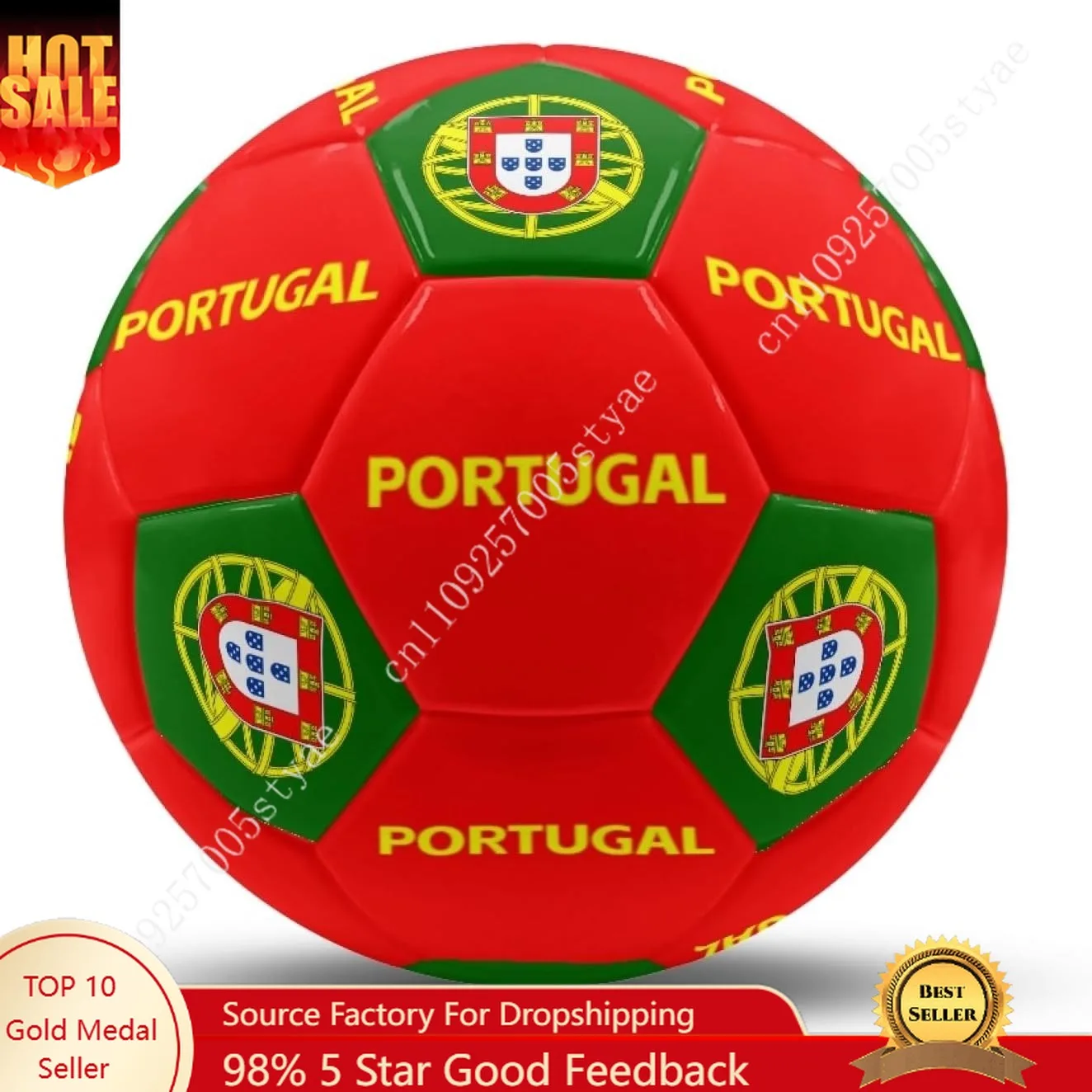 

Portugal Flag Soccer Ball Leather Football Lightweight Sport Equipment Durable Soccer Balls for Indoor Outdoor Match Trainin