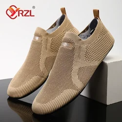 YRZL, mocasines de malla para hombre, mocasines para conducir, zapatos planos de alta calidad para caminar, mocasines informales antideslizantes transpirables, zapatos de verano para hombre