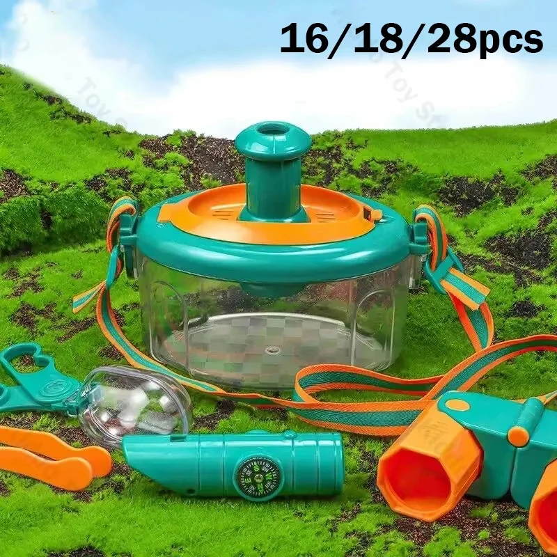 

Набор Explorer для детей, устройство для просмотра жуков, сетка-бабочка, инструменты для природных приключений, Обучающие игрушки, игрушки для кемпинга, подарки для детей