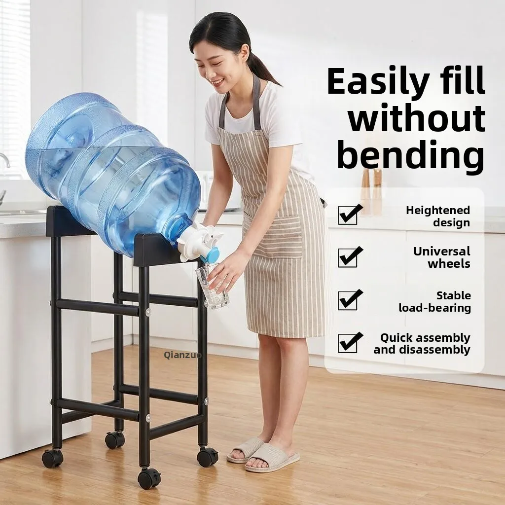 Large Barrel Water Dispenser Stand Mineral Water Inverter Water Dispenser Kitchen Utensils Press Type Drinking Water Device