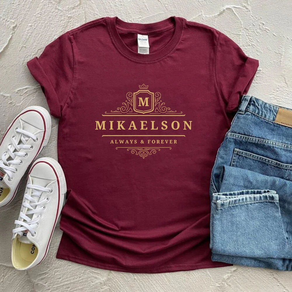 Vampire Diaries T-shirt Mikaelson Always and Forever Shirt Original Vampires Mystic Falls Tee Salvatore Brothers Shirts Fans Top