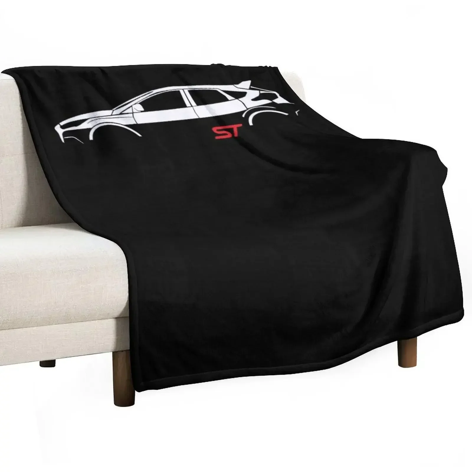 

Fórd Focus St Vector Throw Blanket Vintage For Decorative Sofa Blankets