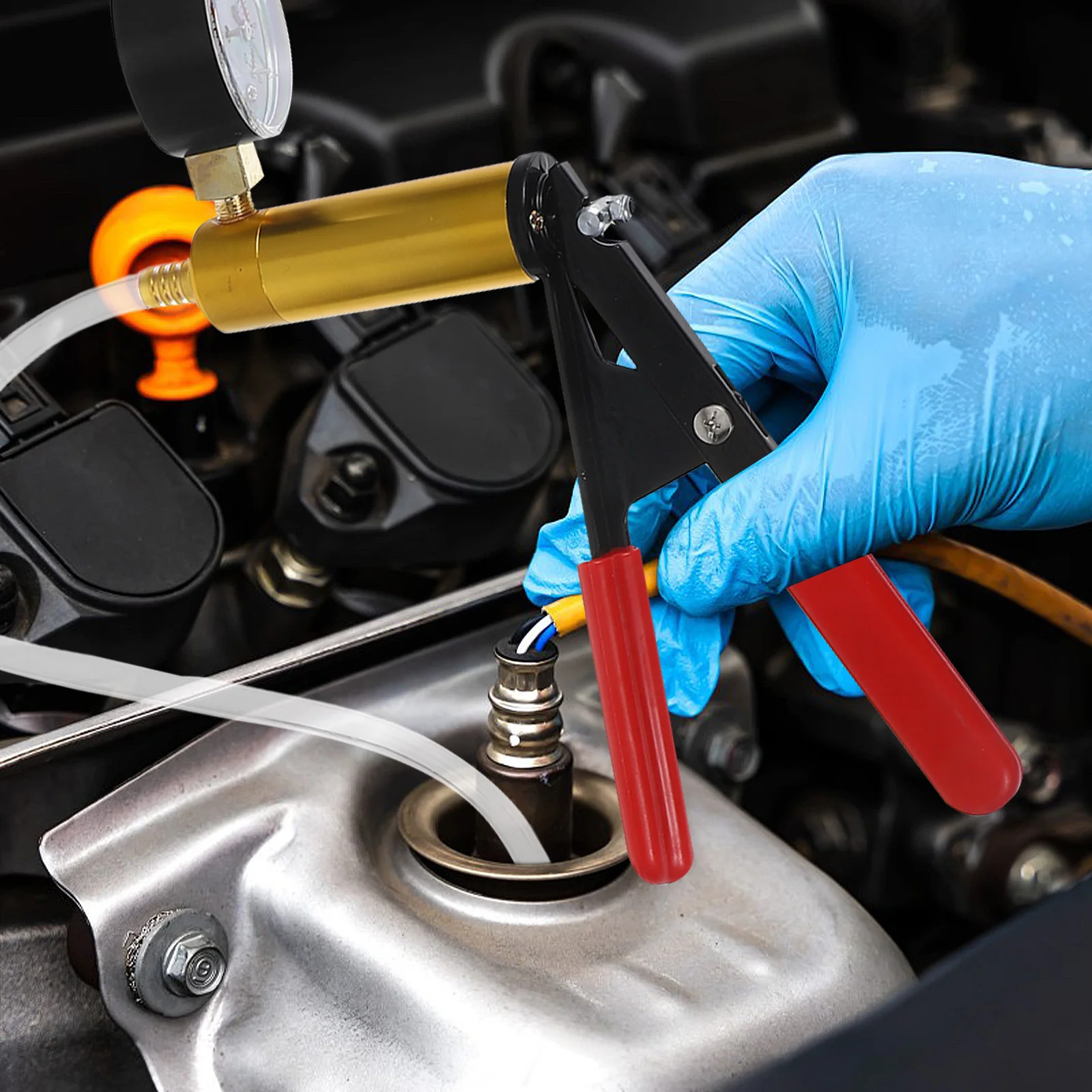 

Car Manual Handheld Vacuum Pump Brake Bleeder Professional Repair Tester Kit for Brake Line Bleeding Air Conditioning Vacuum