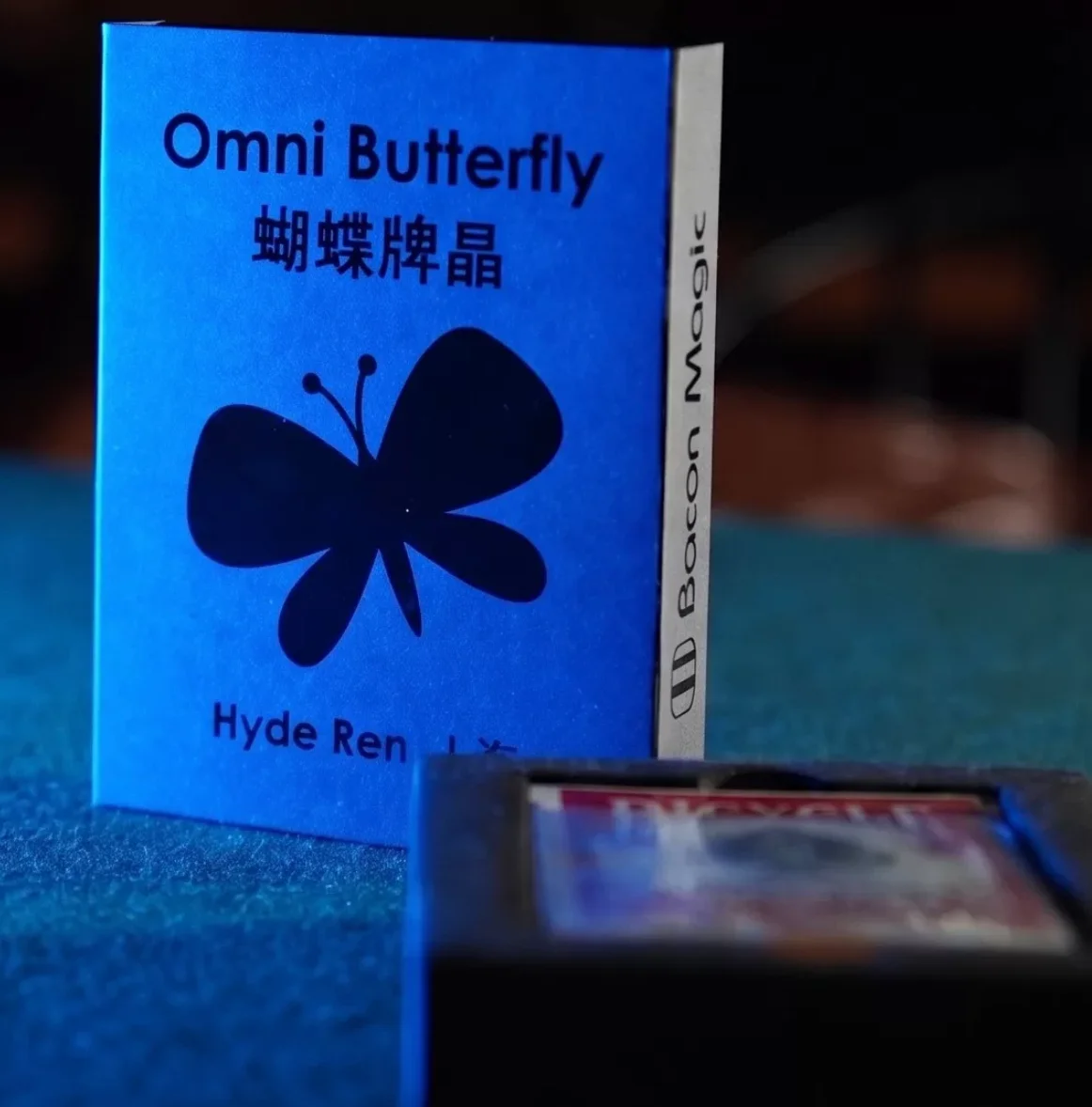 Omni Butterfly Gimmick Playing Cards Magic Trick Visual Clear Deck Card Transformation Illusion Professional Close Up Magician