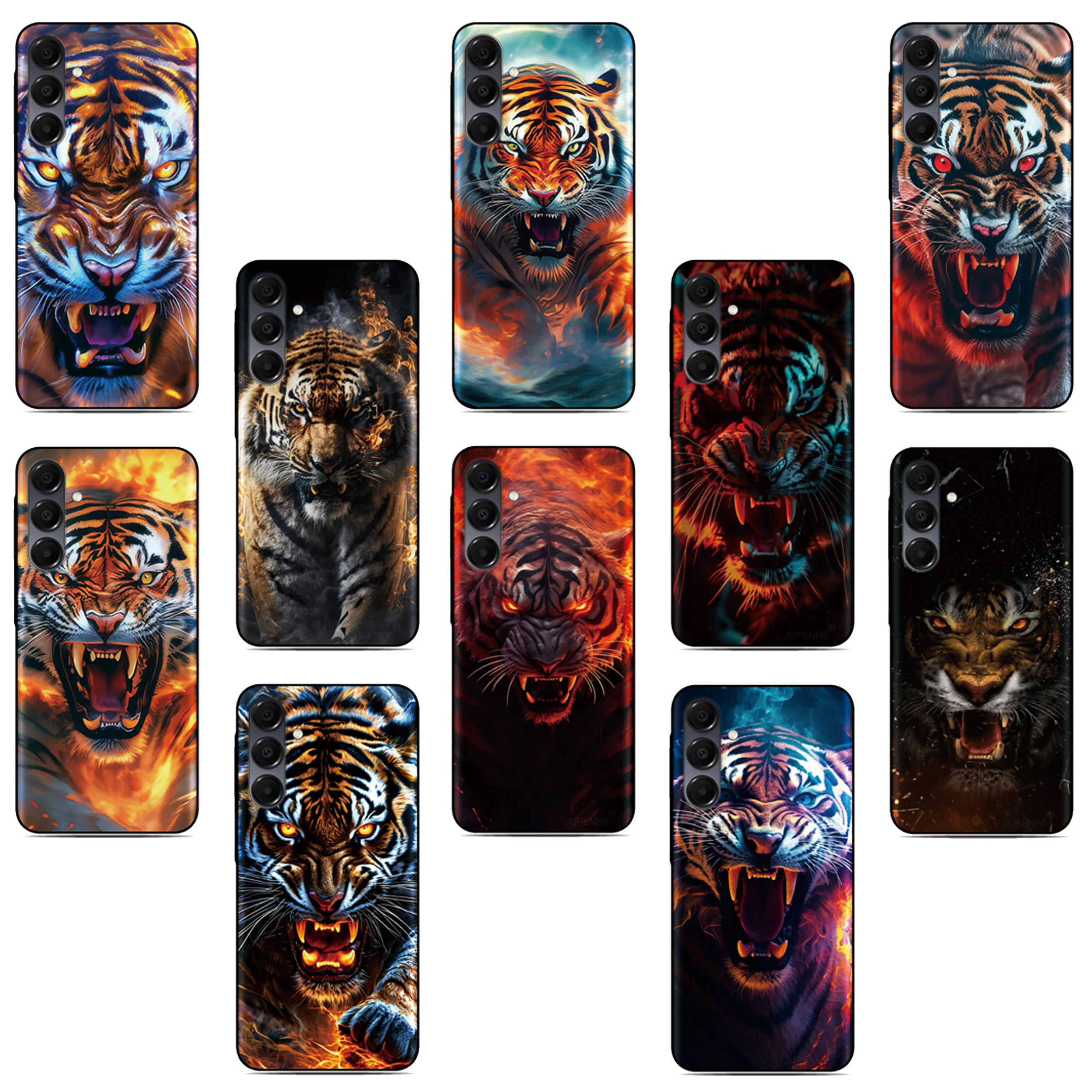 

Tiger Flame Phone Case For Cubot Max 5 3 A10 A20 A40 P90 P80 P30 P50 X70 X50 X30 X19 C30 Note 50 21 R11 J7 J3 Power Cover