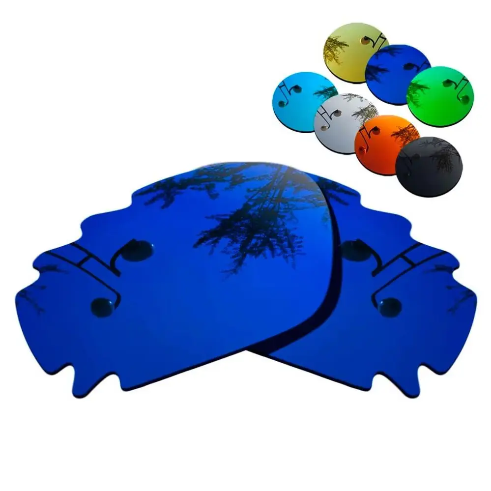 

100% Precisely Cut Polarized Replacement Lenses for-Oakley Jawbone Vented Racing JacketDeep Blue Mirrored Coating Color- Choices