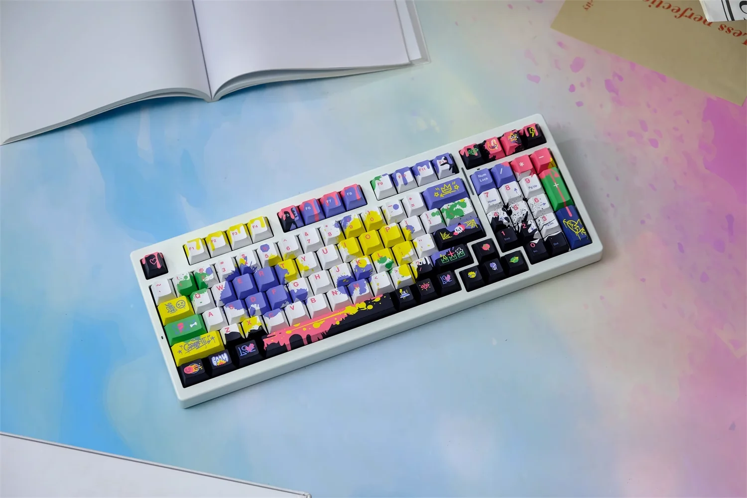 Teclas Graffiti 151 teclas Cherry PBT teclas personalizadas adecuadas para teclado mecánico