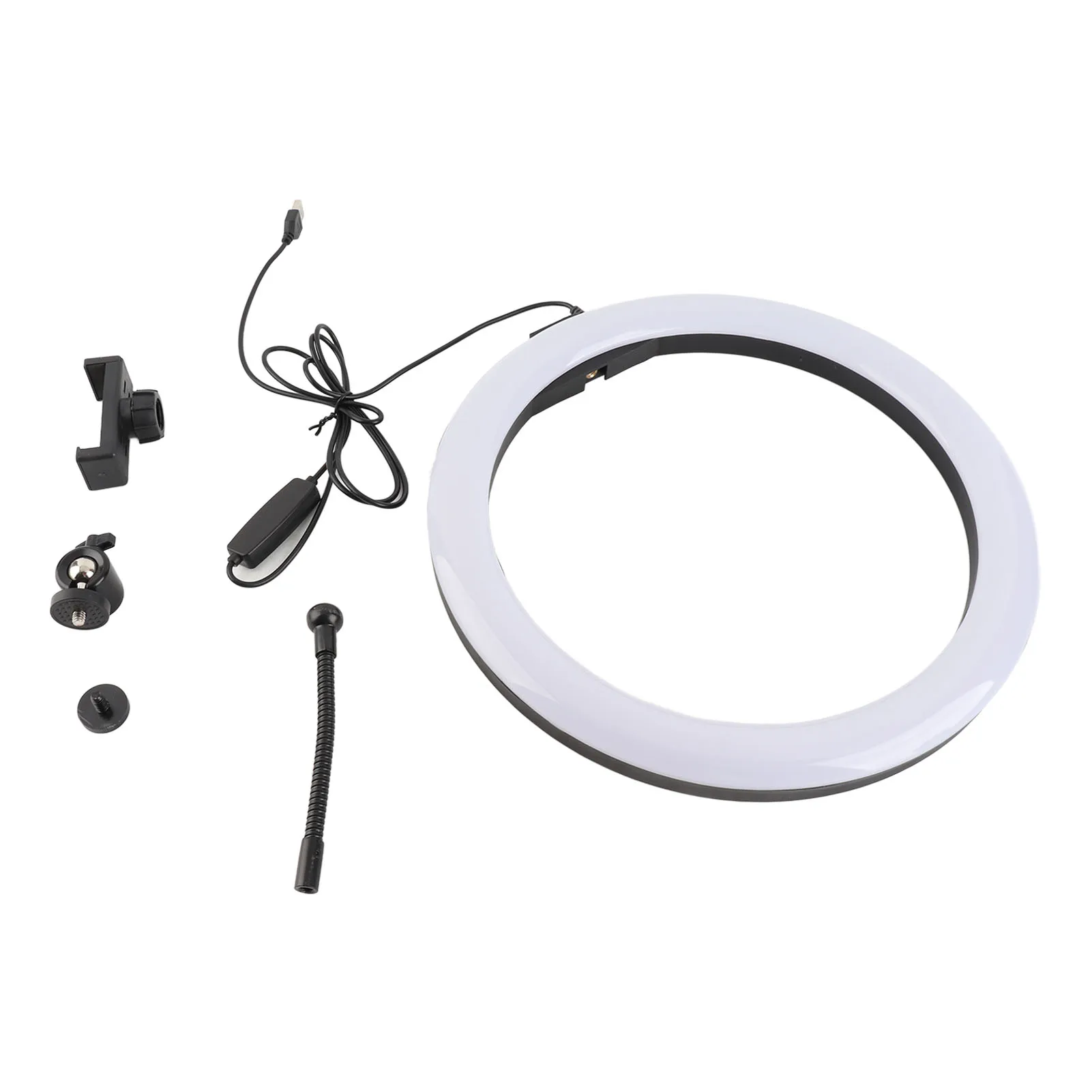 ضوء عكس الضوء LJJ 30 12 واط 12 بوصة 160LED ضوء عكس الضوء 3200 كيلو-5600 كيلو للمكياج مع مشبك هاتف الرأس