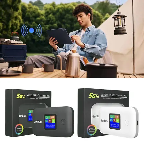 Imagen 2 del producto Wi-Fi portátil de bolsillo, tarjeta SIM WIFI, 4G/5G, Wi-Fi portátil, compatible con todas las tarjetas SIM, enrutador Wi-Fi móvil