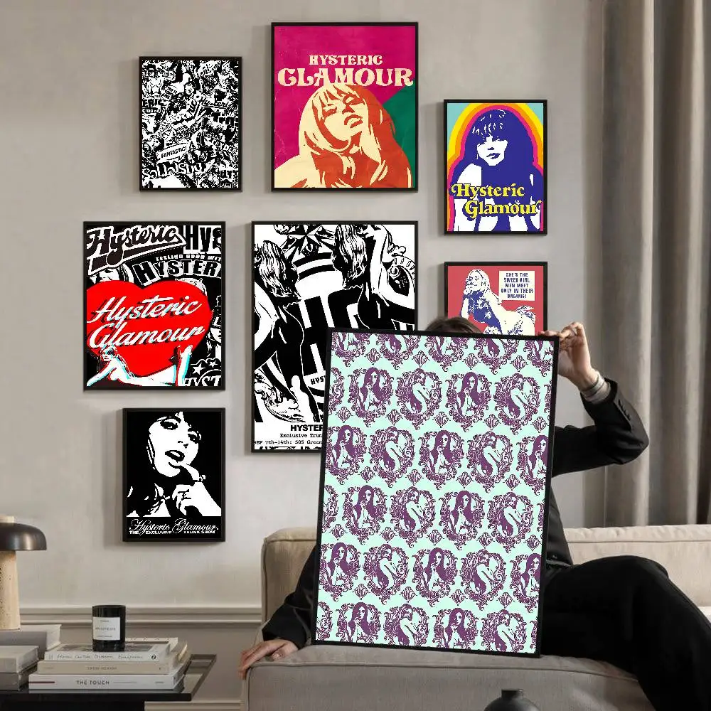 HystericS Glamour DIY Sticky Poster Fancy Wall Sticker For Living Room Bar Decoration Wall Decor