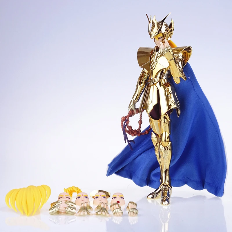 MST Saint Seiya Myth Cloth EXM/EX Metal Virgo Shaka Andromeda Shun Head 24K Hades/Dark Gold Knights of the Zodiac Figurka akcji