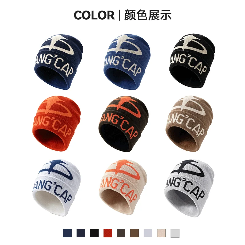 New Model CHANGCAP Jacquard Head Caps Men's And Women's Fashionable And Versatile Outdoor Keep Warm And Cold Proof Knitted Hats