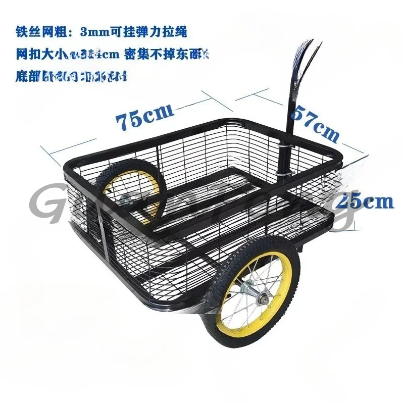 Heavy Duty Trailer Wheels Miscellaneous Storage Tools Cart Metal Outdoor Electric Trailer