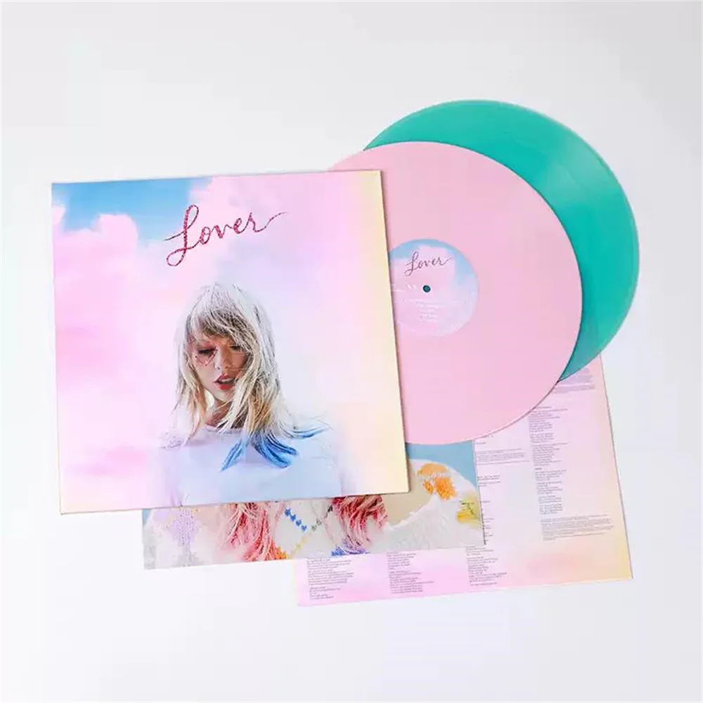 ألبوم سجلات الفينيل للمغني الشهير "العاشق" - قرص تسجيل فينيل مزدوج اللون باللون الوردي والأزرق 2LP