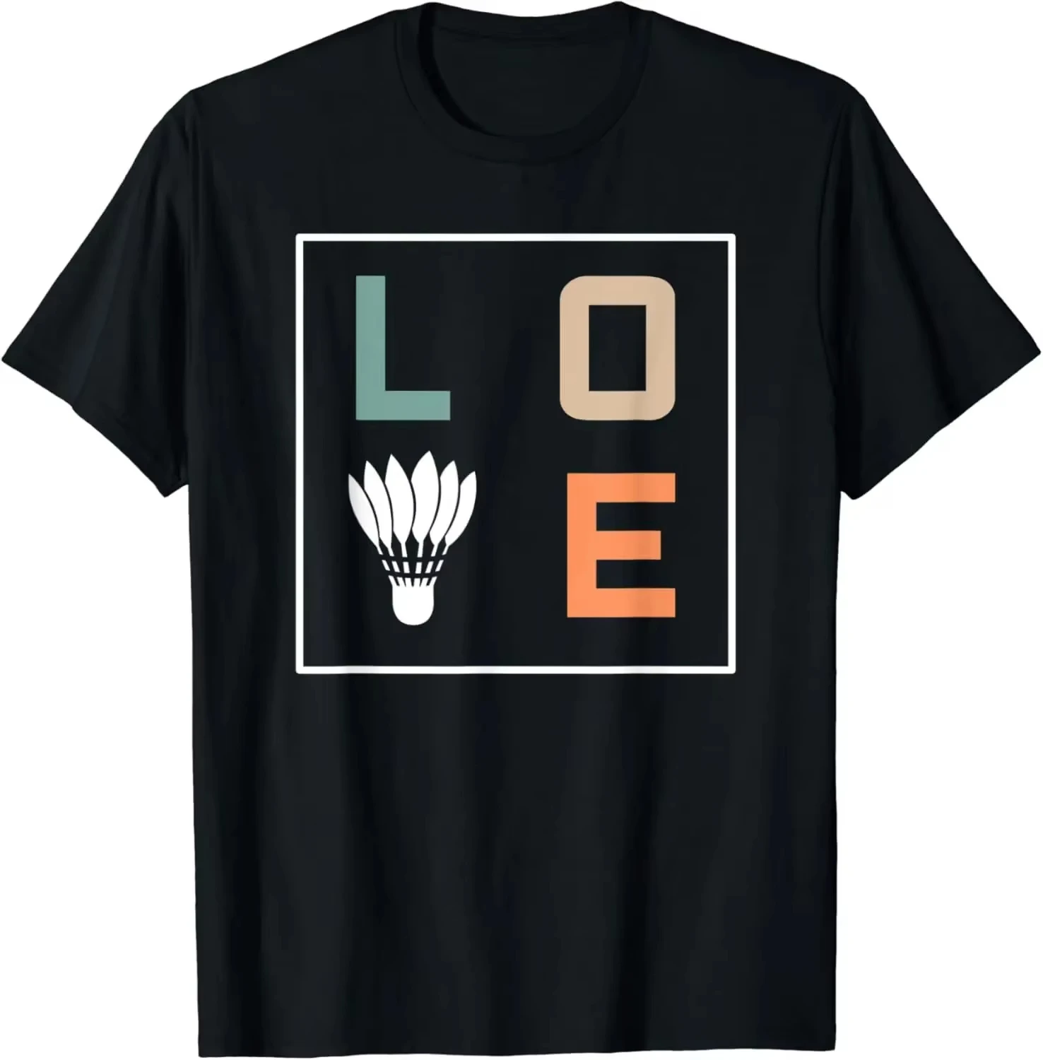 Funny Badminton Love Team Player Coach Graphic Tee Unisex Cotton Casual Short Sleeve Streetwear Tops