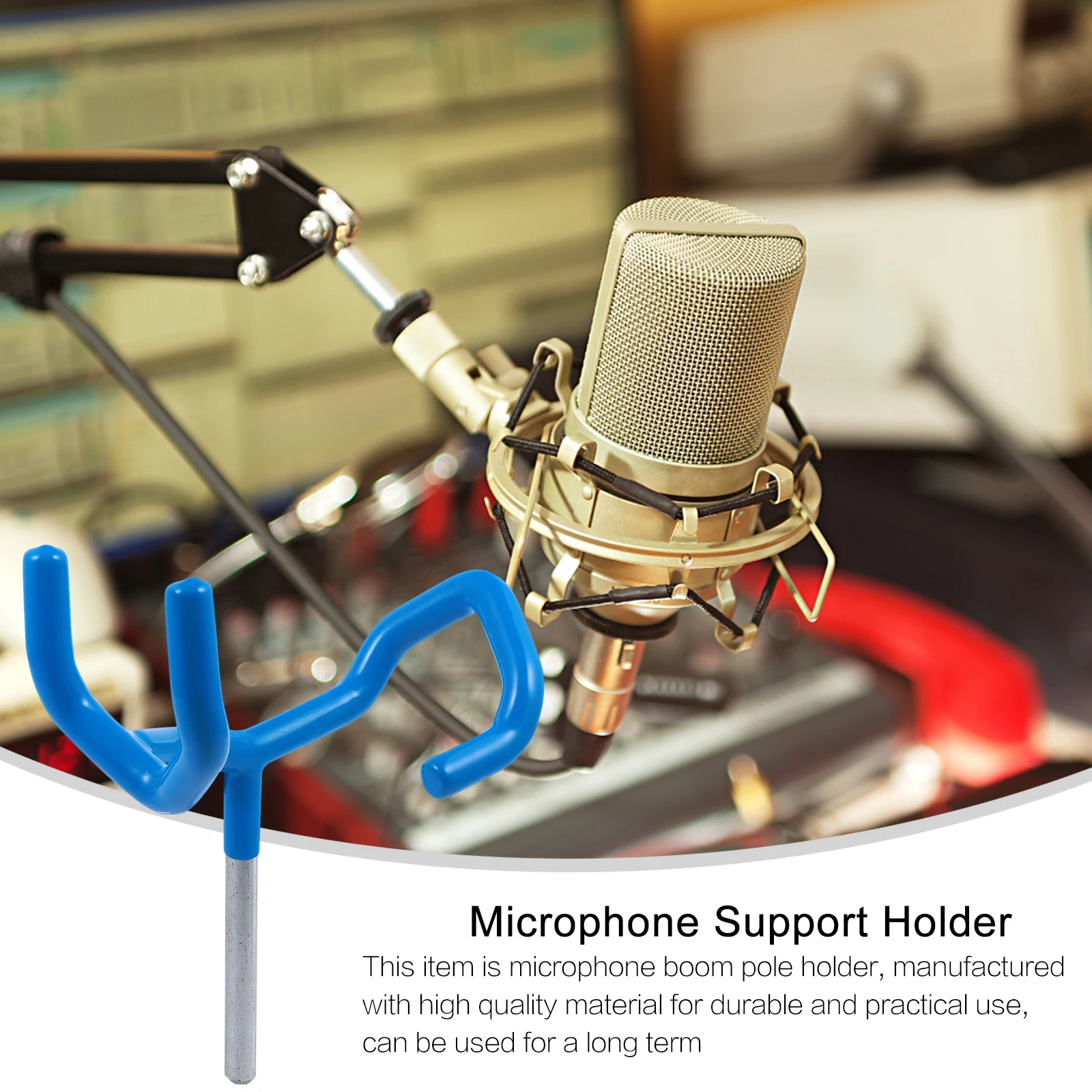 

Mic Boompole Holder Stylish Cool Color Durable Practical Reliable Accessory Audio Visual Equipment Lightweight Easy Carry