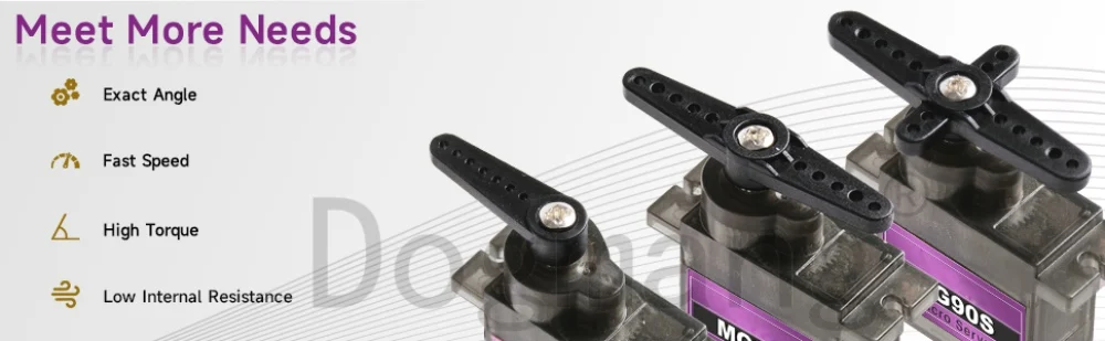 Mg90s Micro Servo mit Vollmetallgetriebe 9g Upgrade Sg90 Servomotor für RC-Fahrzeuge, Flugzeuge, Arduino DIY, 1-30 Stück optional – Detail 9