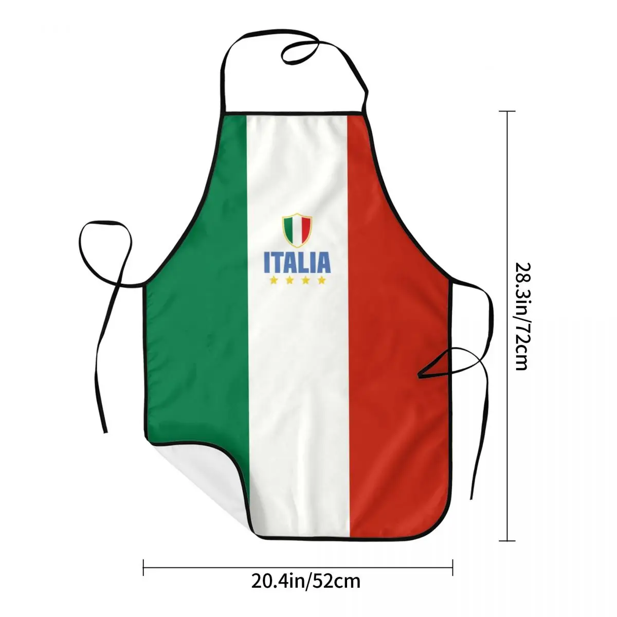 Custom Bib Flag Of Italy Aprons for Men Women Unisex Adult Chef Kitchen Cooking Tablier Cuisine Painting