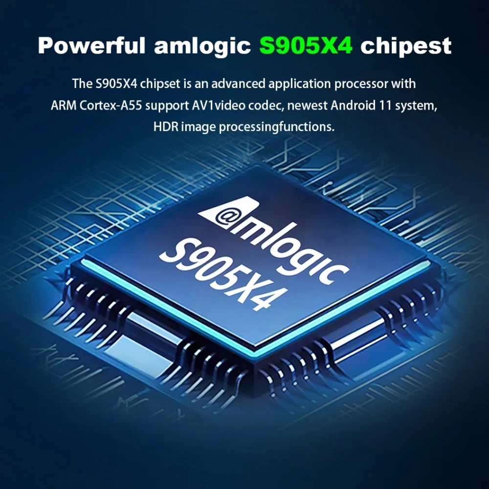 Tanix X4 Amlogic S905X4 صندوق التلفزيون الذكي أندرويد 11 4G 32G 64G 2.4G & 5G ثنائي النطاق واي فاي 100M 4K HD الذكية فك التشفير AV1 مشغل الوسائط