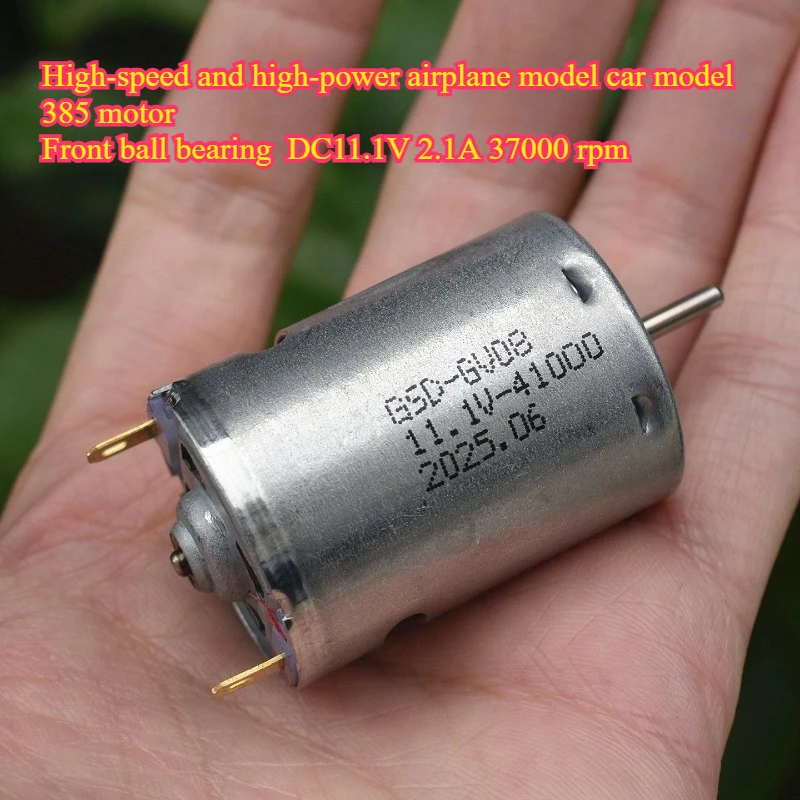 RS-385SA Motor DC 9V 11.1V 37000RPM High Speed Micro Round 27.8mm Electric Motor for Hot Gun Hair Dryer Vacuum Cleaner Car Model