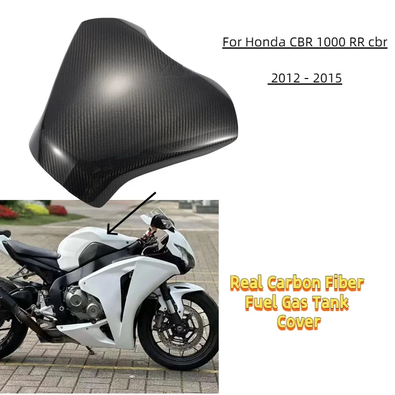 

For Honda CBR 1000 RR cbr 2012 - 2015 Motorcycle Real Carbon Fiber Fuel Gas Tank Cover Protector