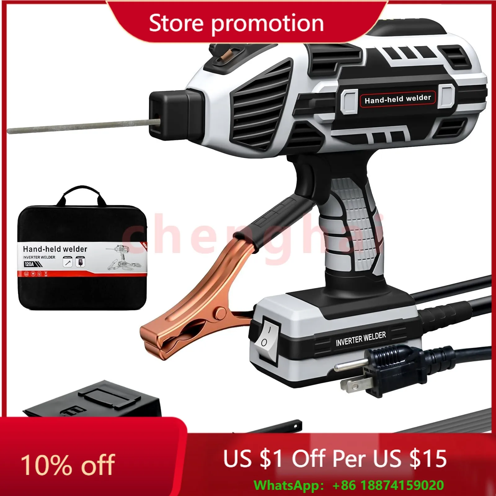 

Welding Machine Handheld 110V 120Amp Portable ARC Welder Gun Hand Held Welder...