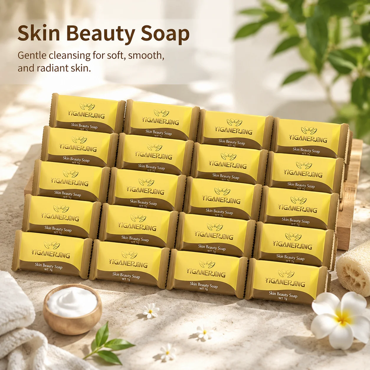20/30 Pieces Yiganerjing Skin Care Soap. Gentle Cleansing. Suitable for Daily Use Without Causing Irritation.