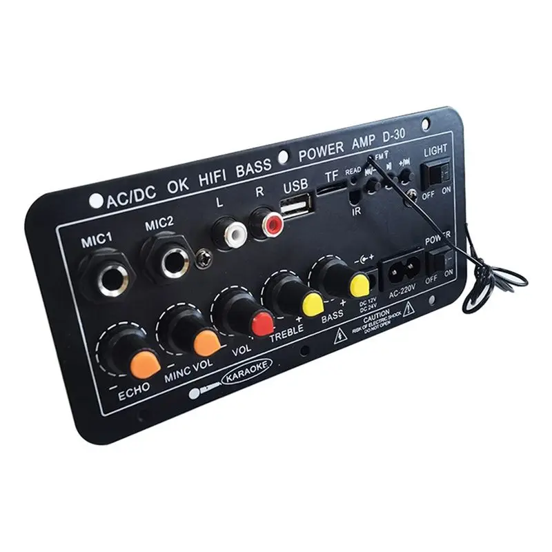 Y47A Bluetooth Amplifier Board D30, 30W Digital Stereo Audio for Amp Module with FM Radio, for Car/Karaoke/Home Speaker view 4