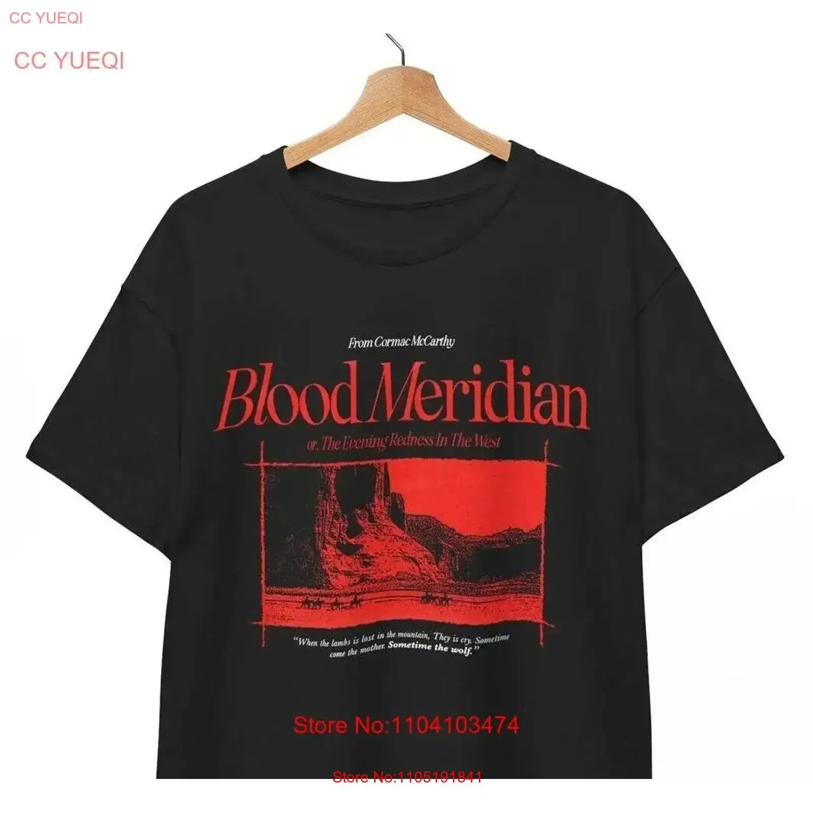 HOT Blood Meridian t shirt Cormac McCarthy graphic teeshirt vintage Washed Comfortable Top For Everyday Wear Soft