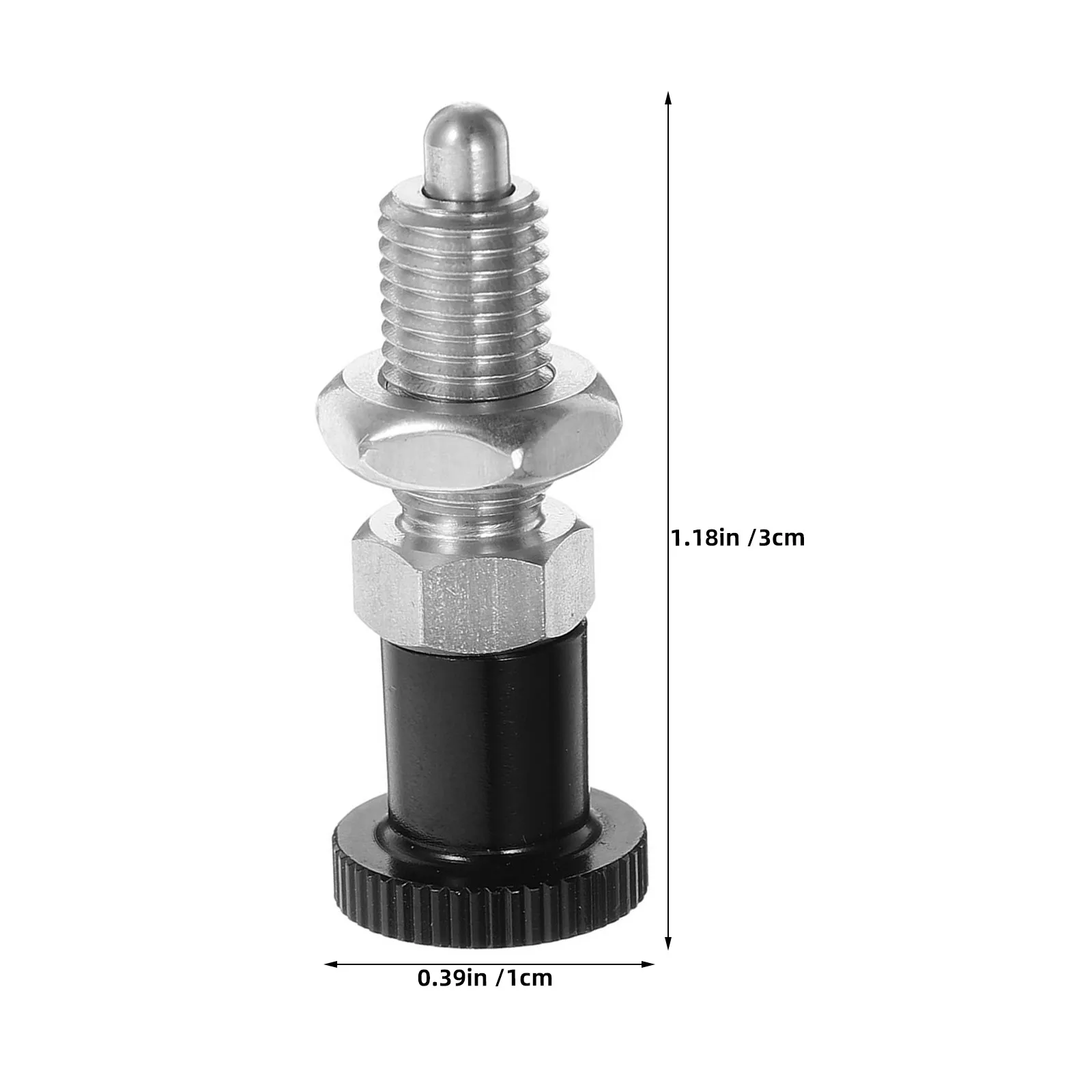 2Pcs Spring Loaded Indexing Plunger Stainless Steel M6 4Mm Pin Reset Type Retractable Non Locking Positioning Pin Industrial Use