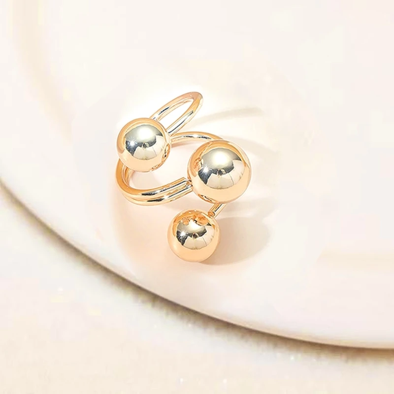 Adjustable Open Finger Ring Circular Ring for Daily Use and Special Occasions C1FC