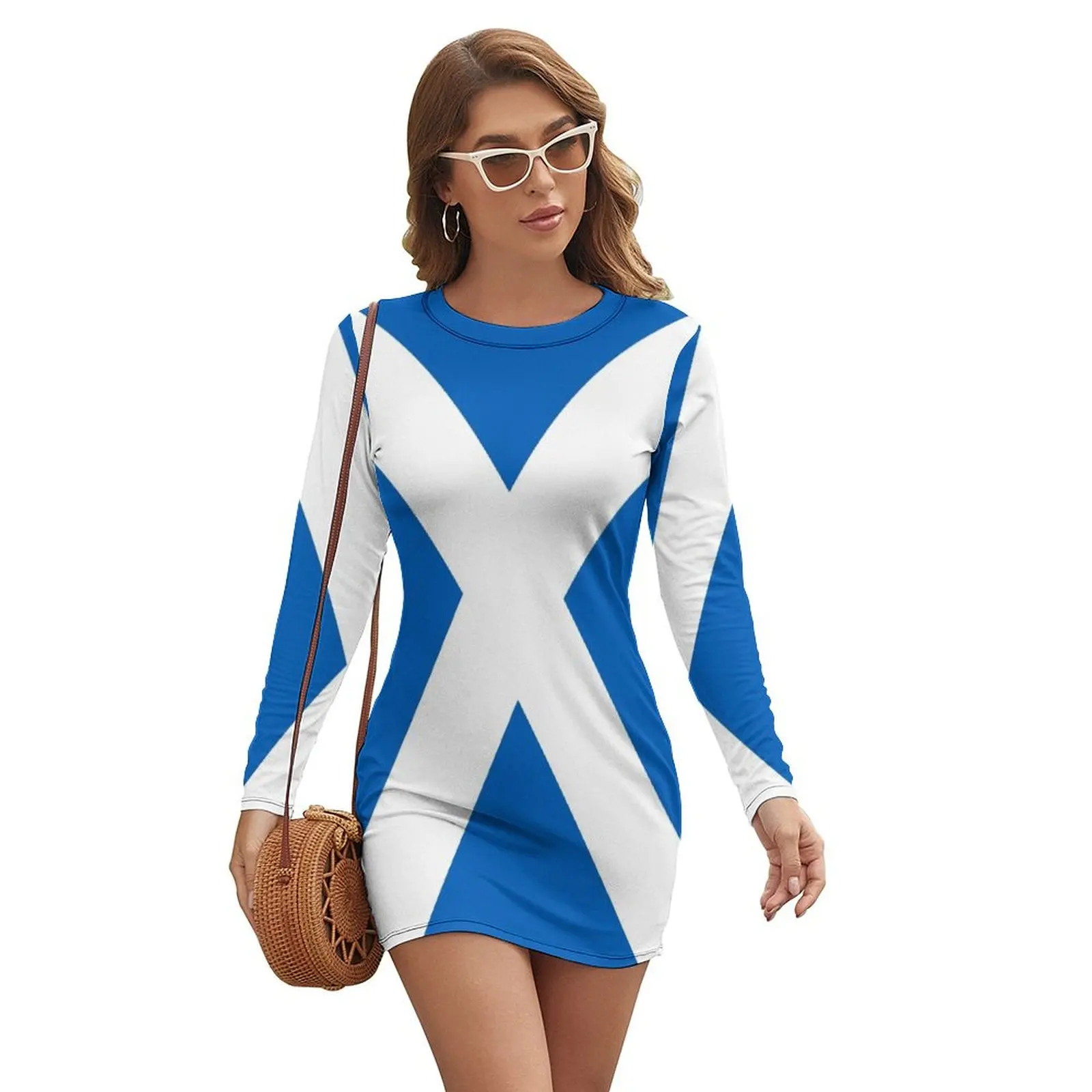 

Flag of Scotland - Scottish Flag Long-sleeved Dress summer woman dress 2024 Dress women women's summer jumpsuit luxury dresses