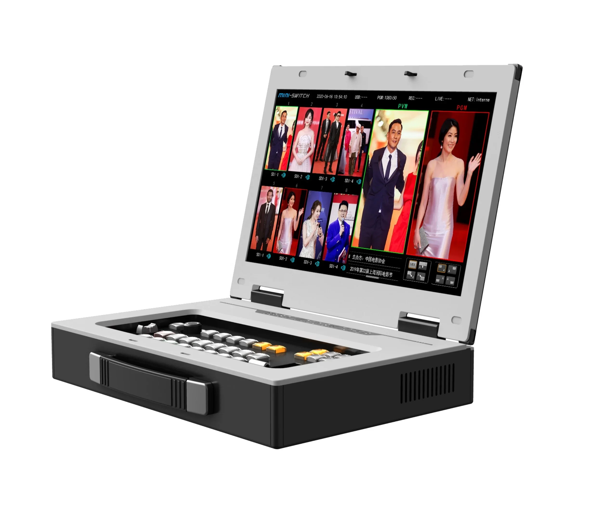 Hot sales professional live streaming 8 Channel SDI-H DMI audio and video mixer switcher