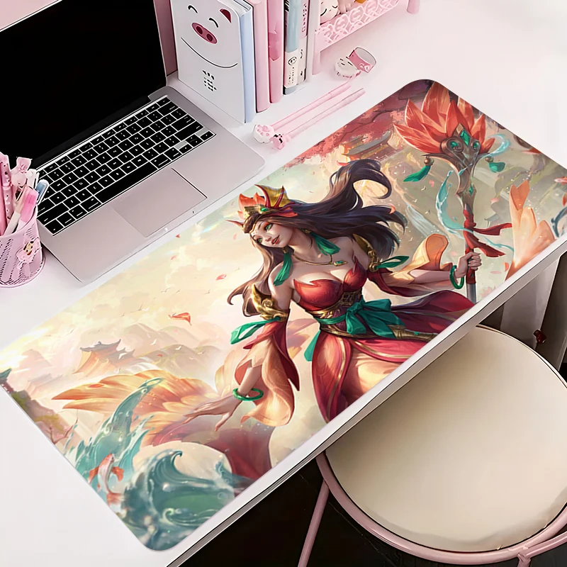 

Mouse Pad Office PC Accessories Keyboard Mat Anime Pattern Anti-slip Rubber L-league of Legends Nami HD Mousepad Gamer Desk Mat