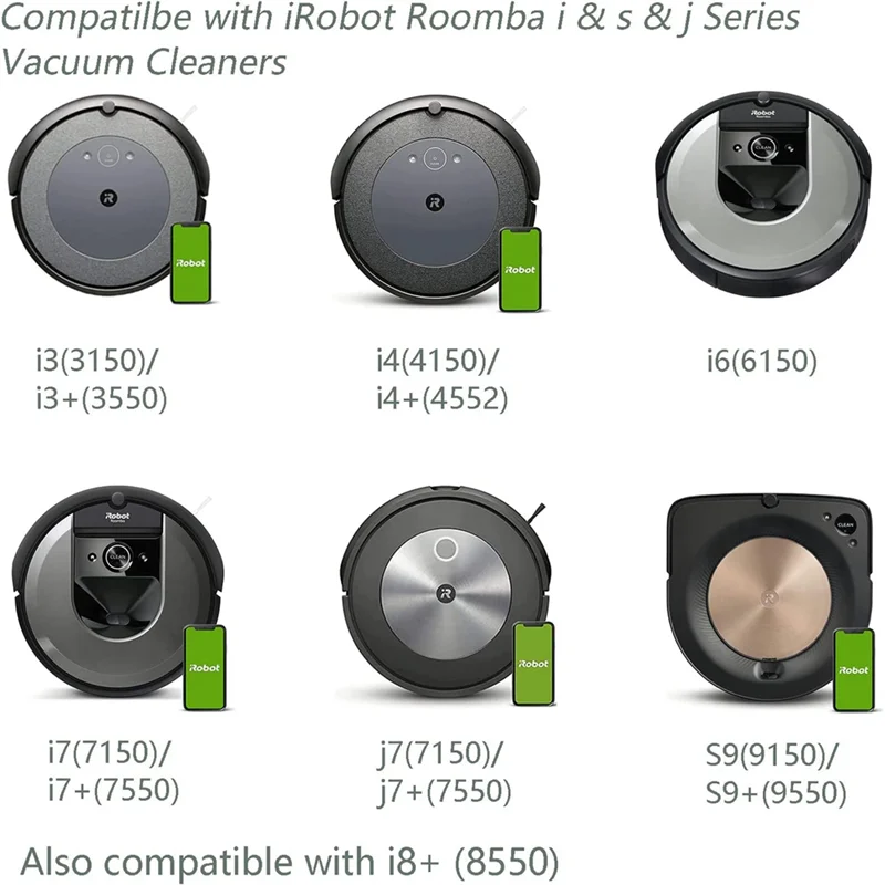 17 عبوة من أكياس المكنسة الكهربائية لأكياس iRobot Roomba I7 I7+ I3 I3+ I4 I4+ I6 I6+ I8 I8+ J7 J7+/Plus S9 S9+ I & S & J Series أجزاء