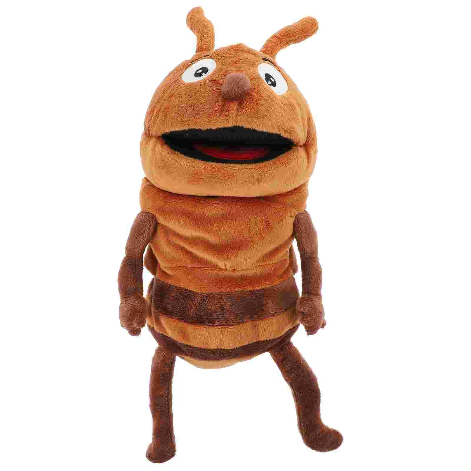 Ant Hand Puppet Funny Performance Prop Animal Storytelling Creative Toys Cotton Cartoon Insect